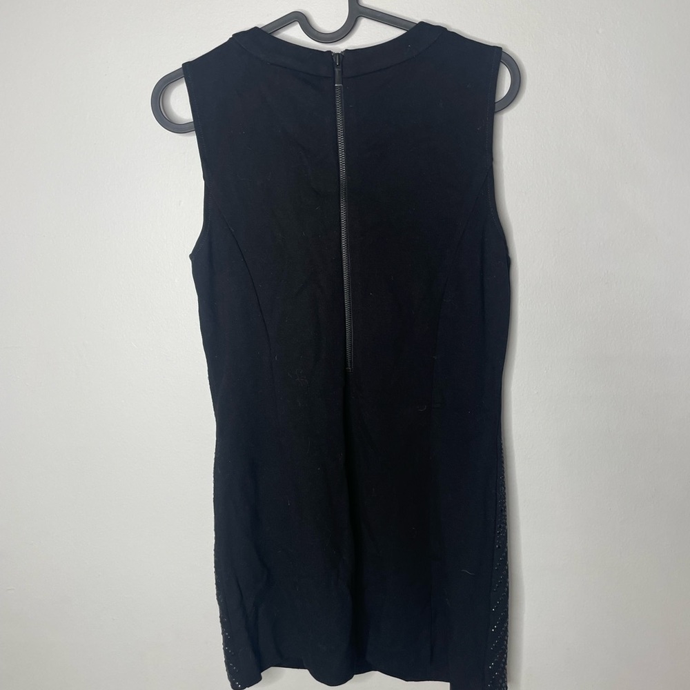 Cache small mini dress black rhinestones
